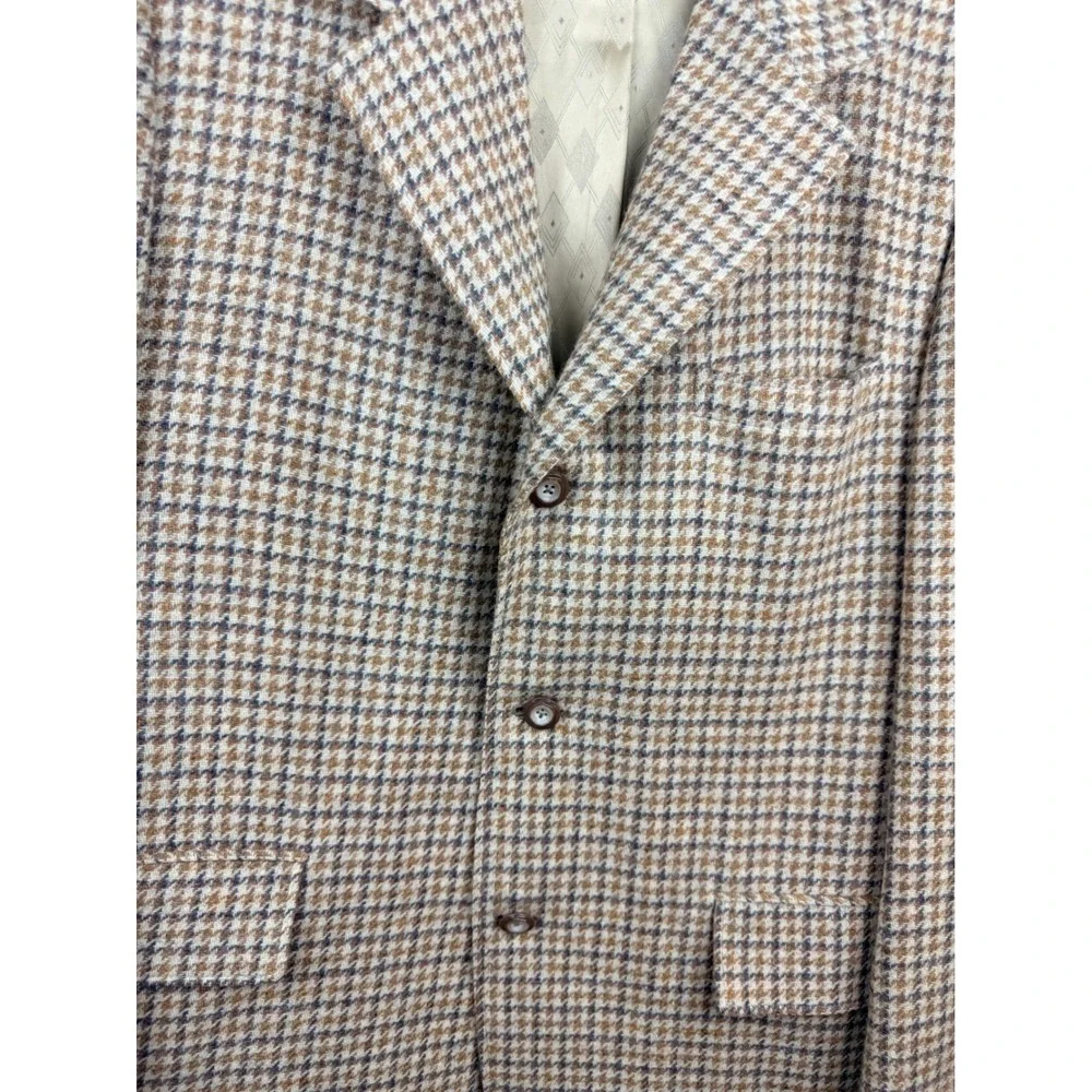 Vintage Corbin Gentlemen's Clothing Plaid Blazer Check Sport Coat Mens - Picture 12 of 12